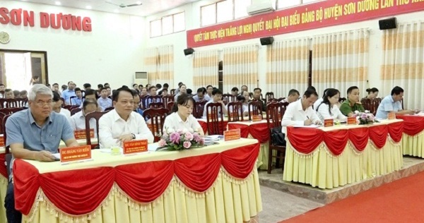 Huyện Son Dương tổ chức Hội nghị BCH Đảng bộ huyện lần thứ 10