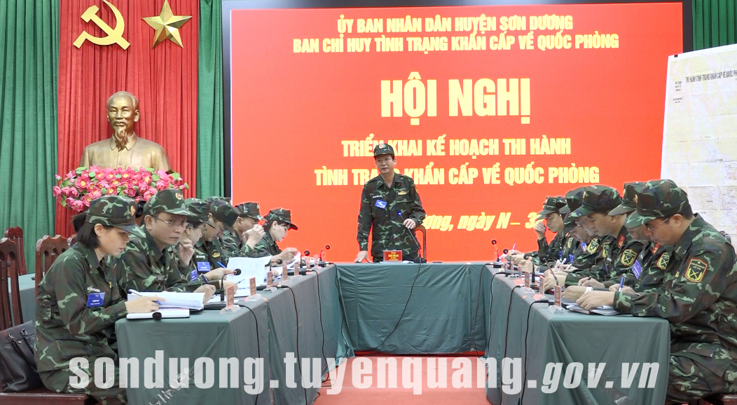 Sơn Dương tổ chức thành công Diễn tập khu vực phòng thủ năm 2023