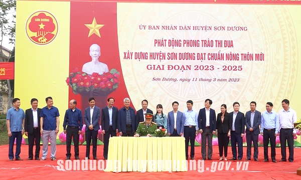 Phát động phong trào thi đua xây dựng huyện Sơn Dương đạt chuẩn nông thôn mới, giai đoạn 2023 - 2025