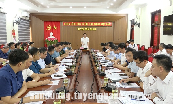 Triển khai nhiệm vụ diễn tập khu vực phòng thủ huyện Sơn Dương năm 2023