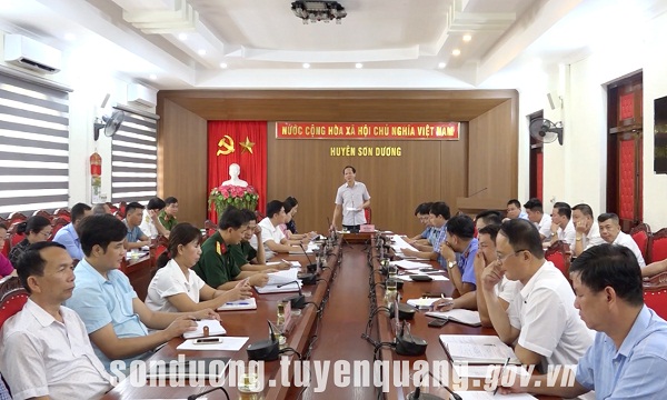 Sơn Dương triển khai nhiệm vụ chuẩn bị cho luyện tập, diễn tập khu vực phòng thủ huyện năm 2023