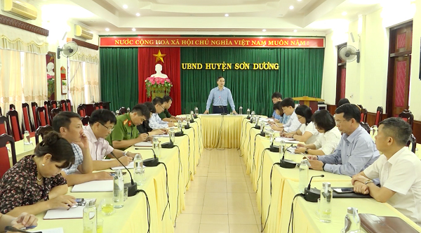 Huyện Sơn Dương họp Ban chỉ đạo phòng, chống thiên tai năm 2022
