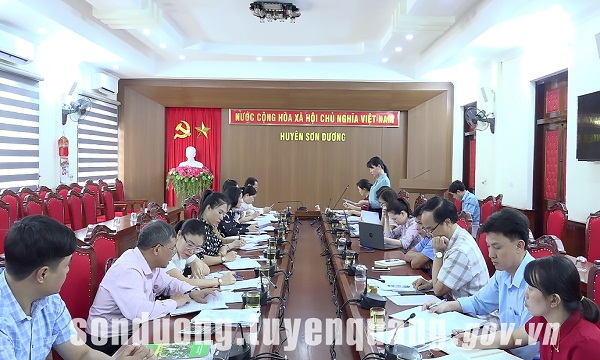 Đoàn giám sát Ban văn hóa xã hội HĐND tỉnh giám sát tại huyện Sơn Dương